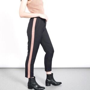 WILDFANG THE EMPOWER COLORBLOCK SLIM CROP PANT WOMEN 14 BLACK ROSE BROWN PUNK